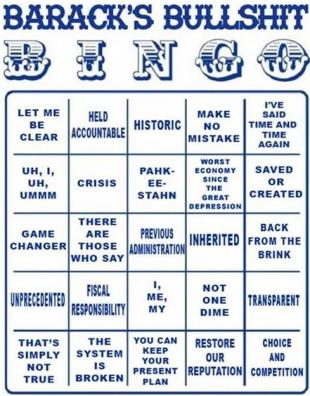 Barack's BS Bingo
