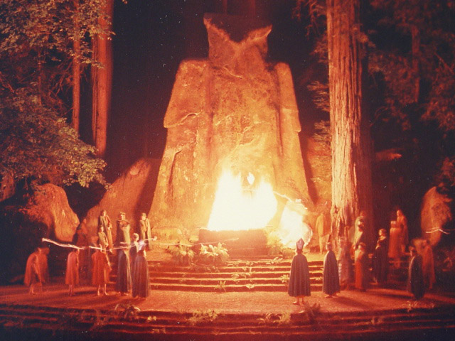 Cremation of Care ceremony at the Bohemian Grove