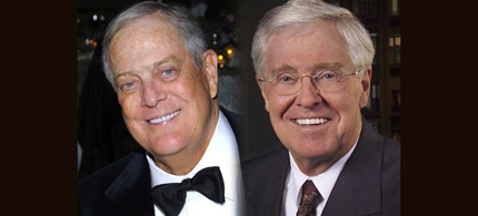 Oil billionaires Charles and David Koch. (photo: Consortium News)