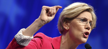 Elizabeth Warren. (photo: Boston Globe)