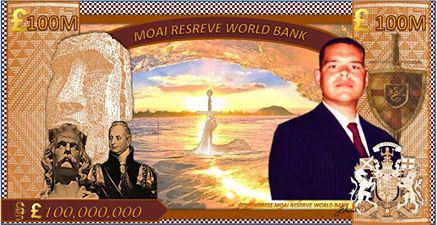 The new 100 Million note with the face of Matt Taylor. 