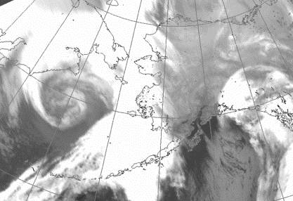 Image: Satellite view of storm