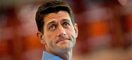 Republican vice presidential candidate, Rep. Paul Ryan, R-Wis., gestures during a campaign stop at Walsh University in North Canton, Ohio, Thursday, Aug. 16, 2012. (photo: Justin Merriman/AP) Republican vice presidential candidate, Rep. Paul Ryan, R-Wis., gestures during a campaign stop at Walsh University in North Canton, Ohio, Thursday, Aug. 16, 2012. (photo: Justin Merriman/AP)