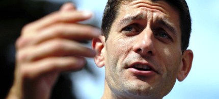 Republican vice-presidential candidate Paul Ryan speaks during a town-hall meeting campaign stop in Manchester, New Hampshire, 08/20/12 (photo: Reuters)