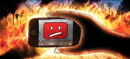 'The storm over an incendiary anti-Islamic video posted on YouTube has stirred fresh debate'. (illustration: Nick Arciaga)
