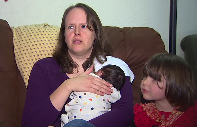 Jamie Smith takes a stand as Washington bureaucrats attempt to force unwanted drugs on her children.  (Photo courtesy KOMO News)