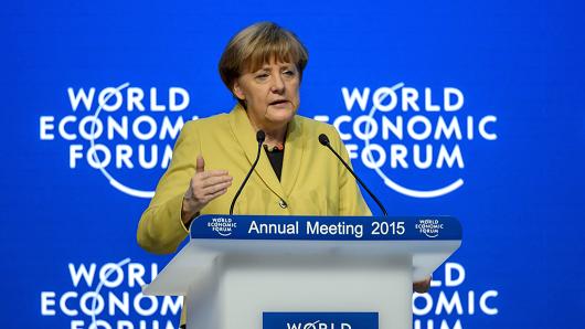 Merkel at the World Economic Forum 2015
