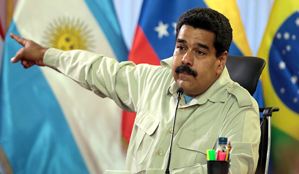 Venezuela's President Maduro accuses Obama of inciting violence