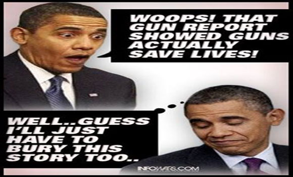 Woops! Obama Ordered Gun Report Reveals Guns Actually Save Lives