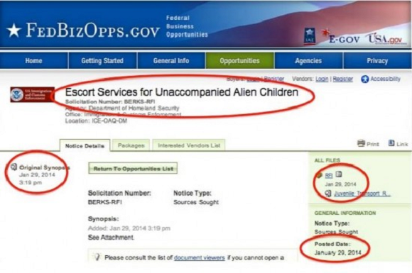 Government Advertised In JANUARY For Escorts For 65,000 Illegal Alien Children To Be Resettled