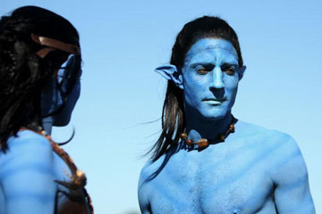 Why so blue, "Avatar" fan? Are you worried about your planet's destruction too? See more pictures of <a href=