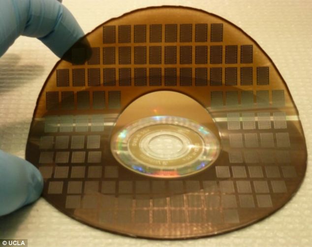 The micro-supercapacitors the team created using a DVD burner. They can charge and discharge upto a thousand times faster than traditional batteries
