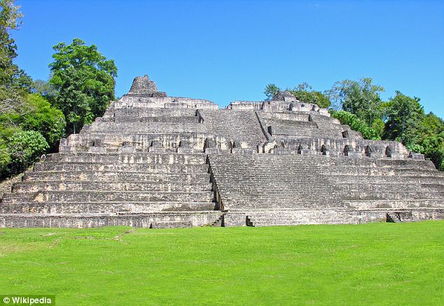 Civilization of the past: An ancient Mayan temple in Central America