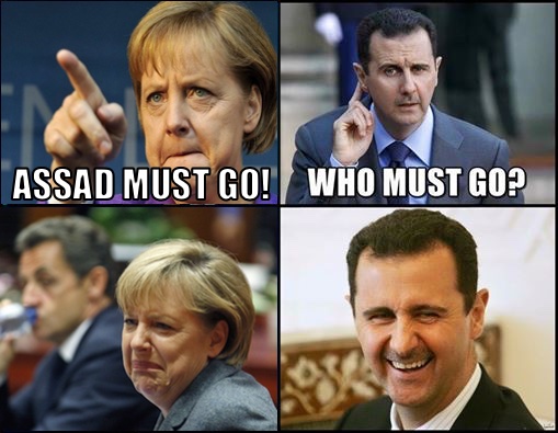 merkel-assad-must-go