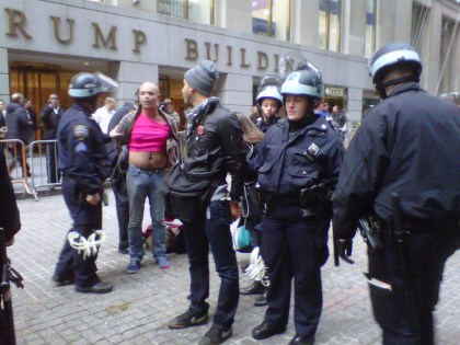 morearrests Police, Protesters Scuffle As Occupy Wall Street Day Of Action Begins Downtown