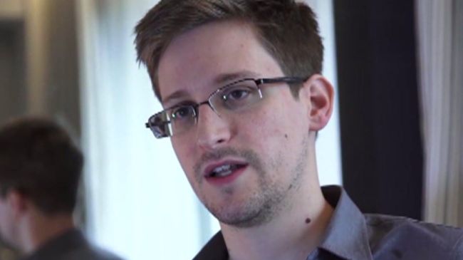 Former National Security Agency (NSA) contractor Edward Snowden 