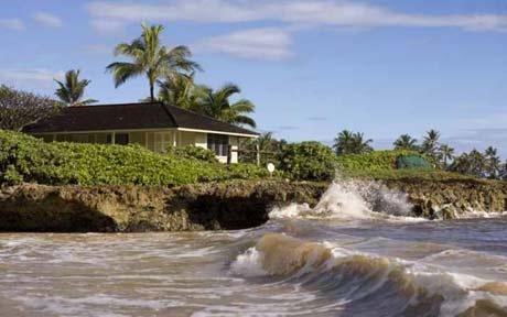 The beachside house the Obamas stayed in on a previous visit to Hawaii