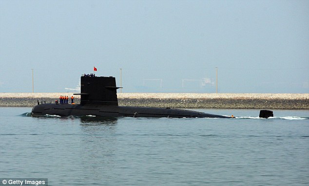 Patrol: The Chinese media says that the country's submarine fleet currently is on routine patrol