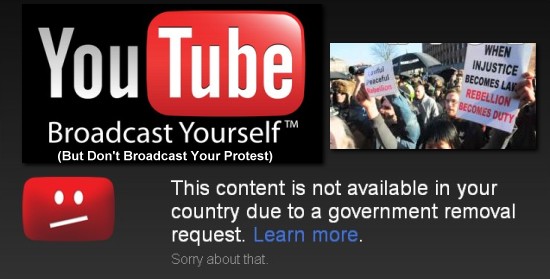 Government Orders You Tube To Censor Protest Videos 200511top